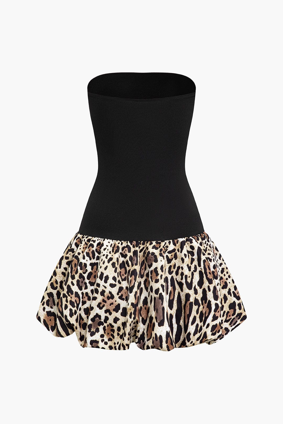 Sophia | Bandeau-Minikleed met Luipaardprint – Wild & Verleidelijk