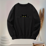 Sweater™ met Kattenprint | Katoenmix | Comfortabel en Speels