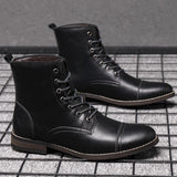 Hugo™ Klassieke Leren Herenboots met Vetersluiting