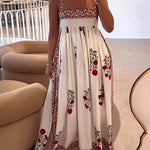 Maxi-jurk met bandjes in Boho-stijl & Empire-snits – Bloemig & Luchtig