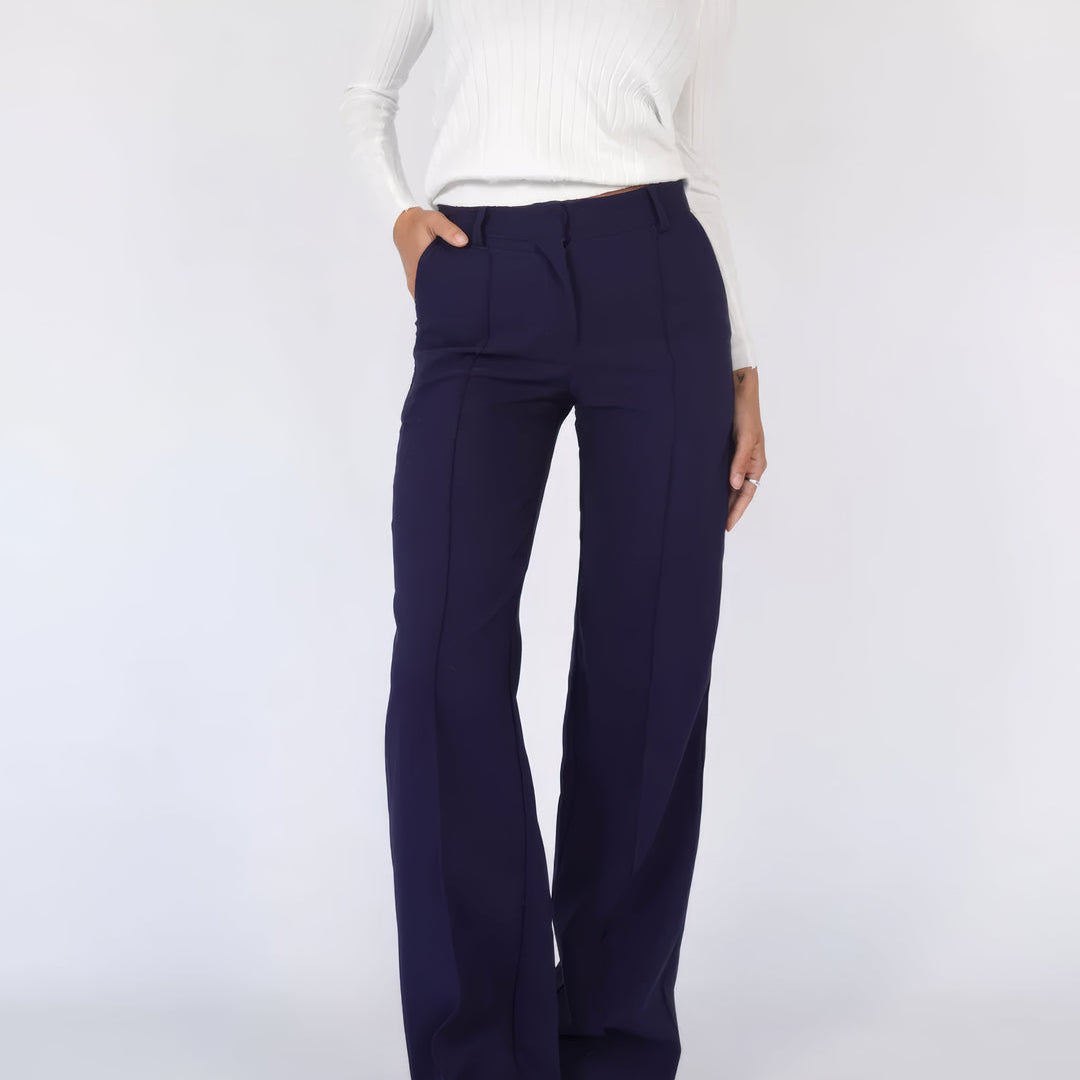 WideGrace dames broek – stijlvolle wijde broek, kreukvrij & comfortabel