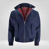 Retro Legend Jacket – Tijdloze Herenjas met Tartan Voering en Ritssluiting