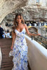Marlene | Romantische Bloemen Rimpel Maxi-jurk