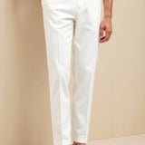Heren Chino Broek in Wit – Elegantie en moderne stijl