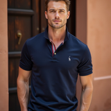 Noah | Slim Fit Klassiek Poloshirt met Sportieve Kraag-Detail
