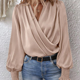 Gedrapeerde™ Blouse | Zijdezachte Afwerking | Veelzijdige Elegant