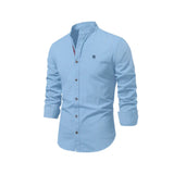 Heren Overhemd Slim Fit Knopen Casual Elegant