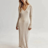 Luna™ V-Neck Midi Dress