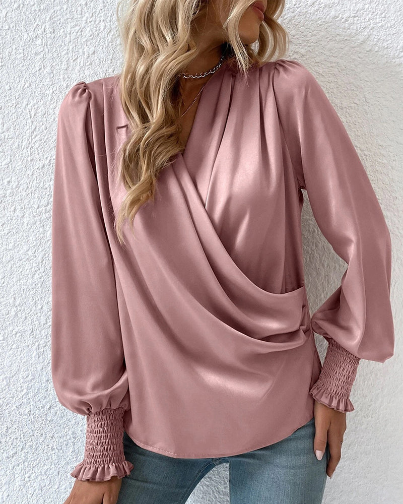 Gedrapeerde™ Blouse | Zijdezachte Afwerking | Veelzijdige Elegant