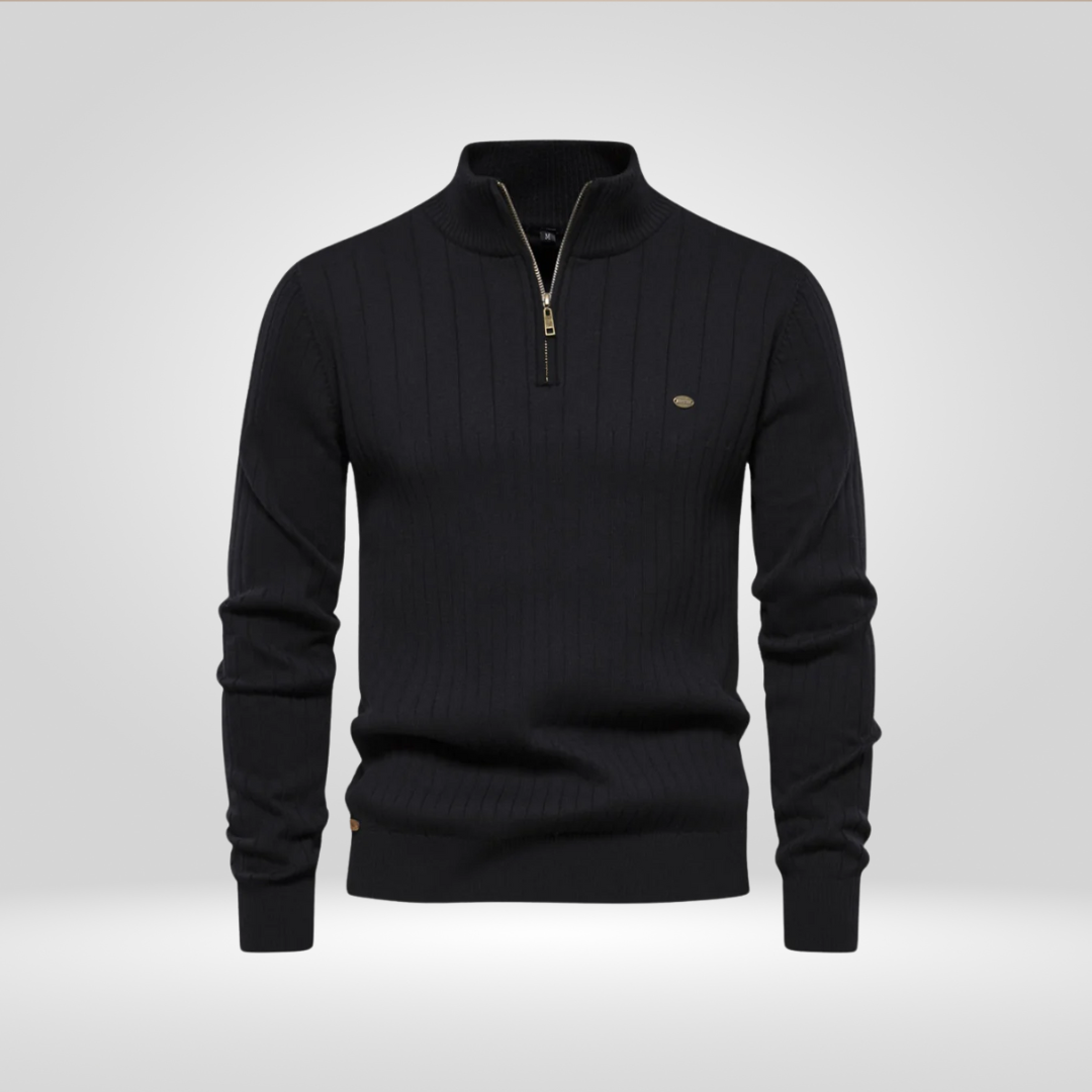 Half-Zip Pullover – Modieuze Zip-Up Trui voor Stijl en Comfort