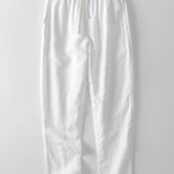 Zomerse Linnen Set met Gestreept Overhemd en Broek
