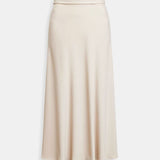 Elegante dames midi rok met vloeiende snit