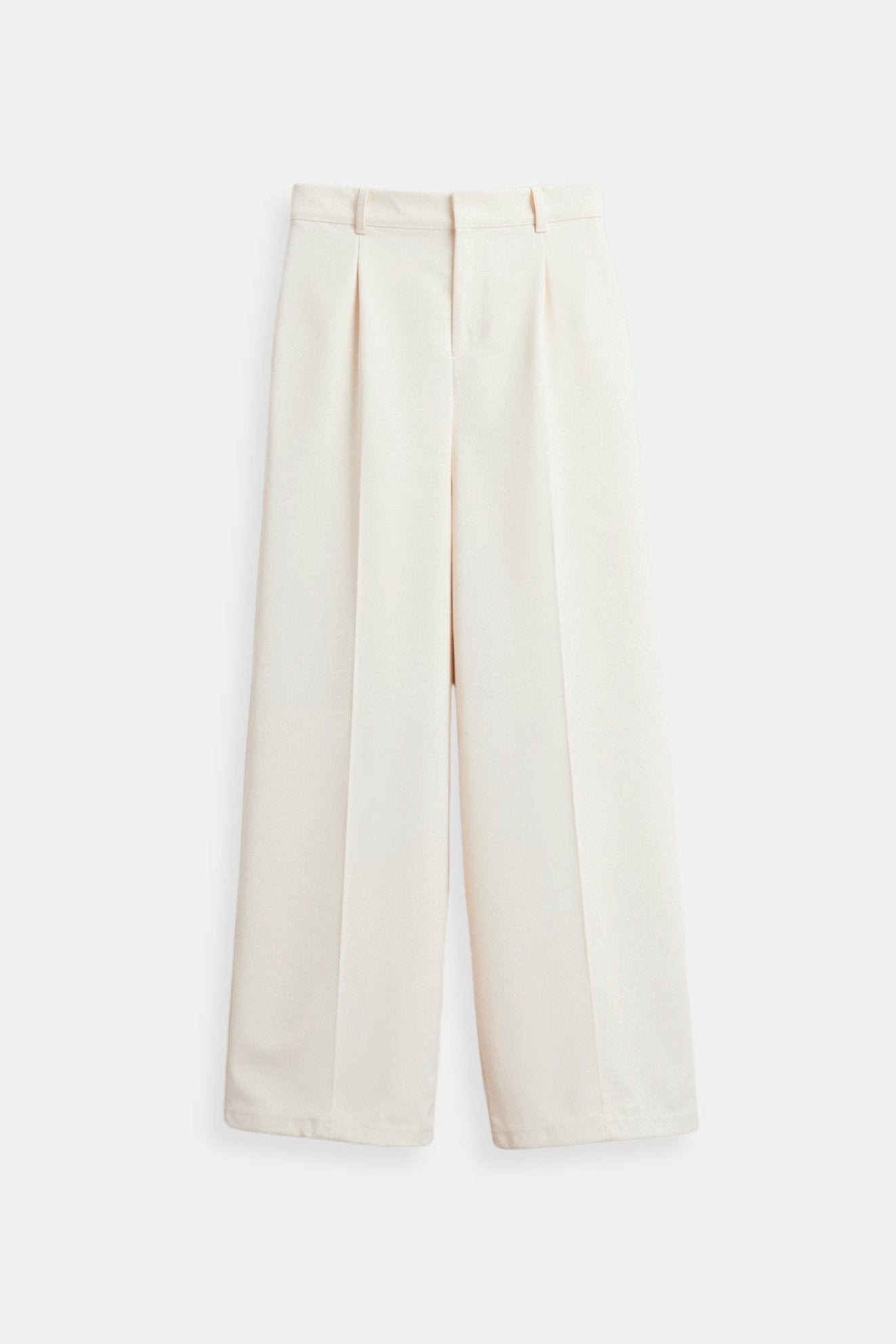 Elegante damesbroek met wijde snit en plooien