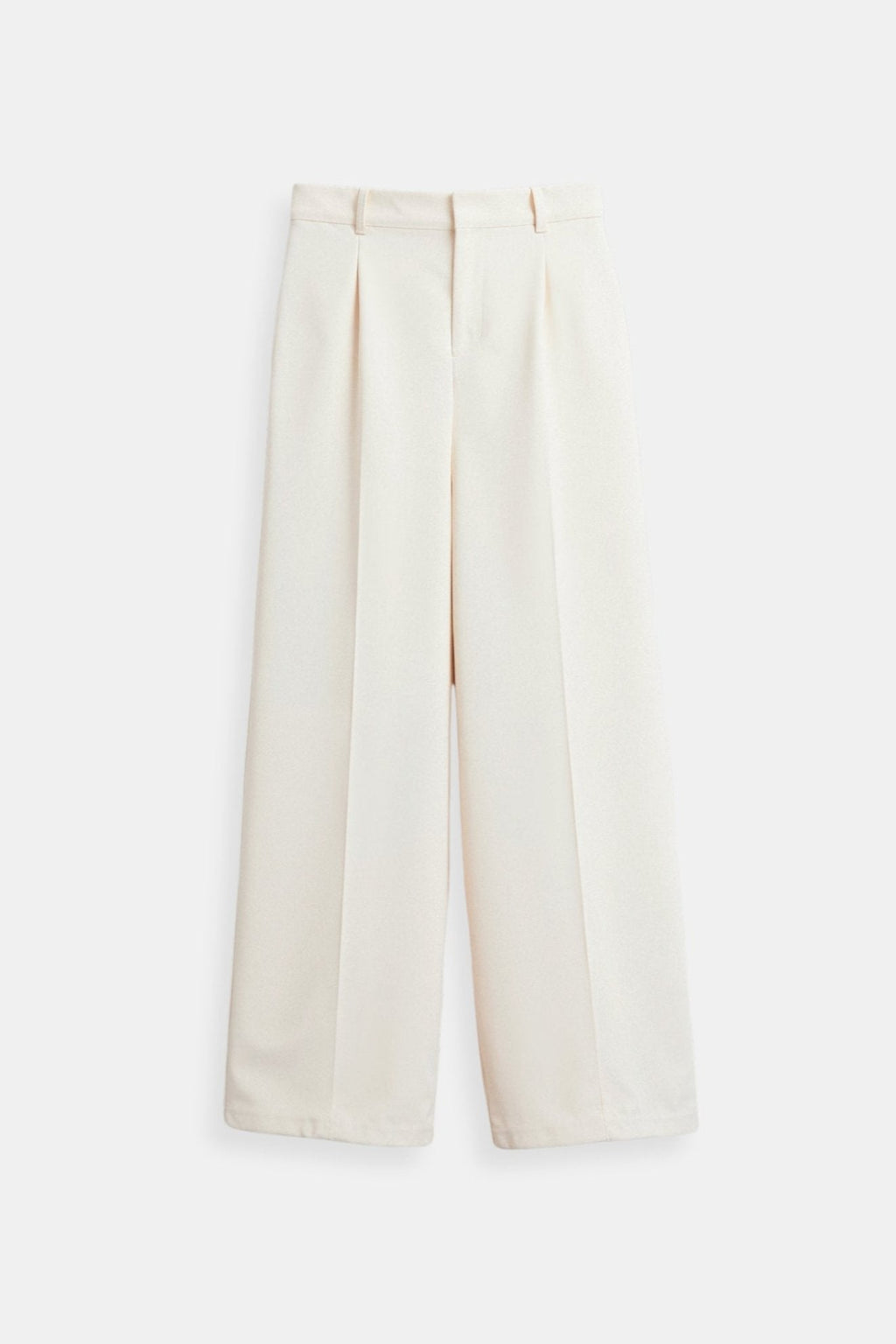 Elegante damesbroek met wijde snit en plooien
