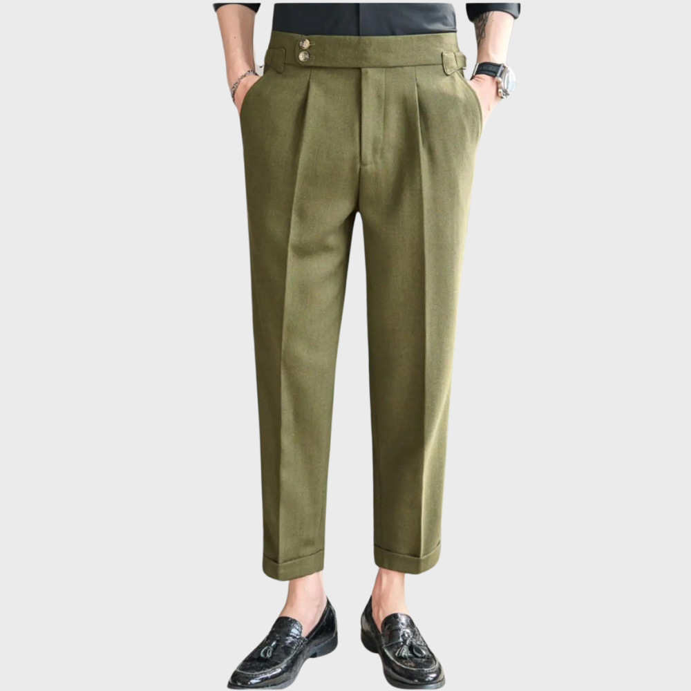 Rafael | Heren Hoge Taille Plissé Broek