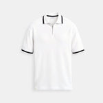 Klassiek Poloshirt met Rits en Contrastdetails