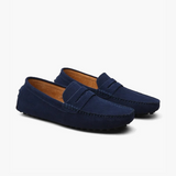 Matthew | Old Money Slip on Heren Suède Mokassin