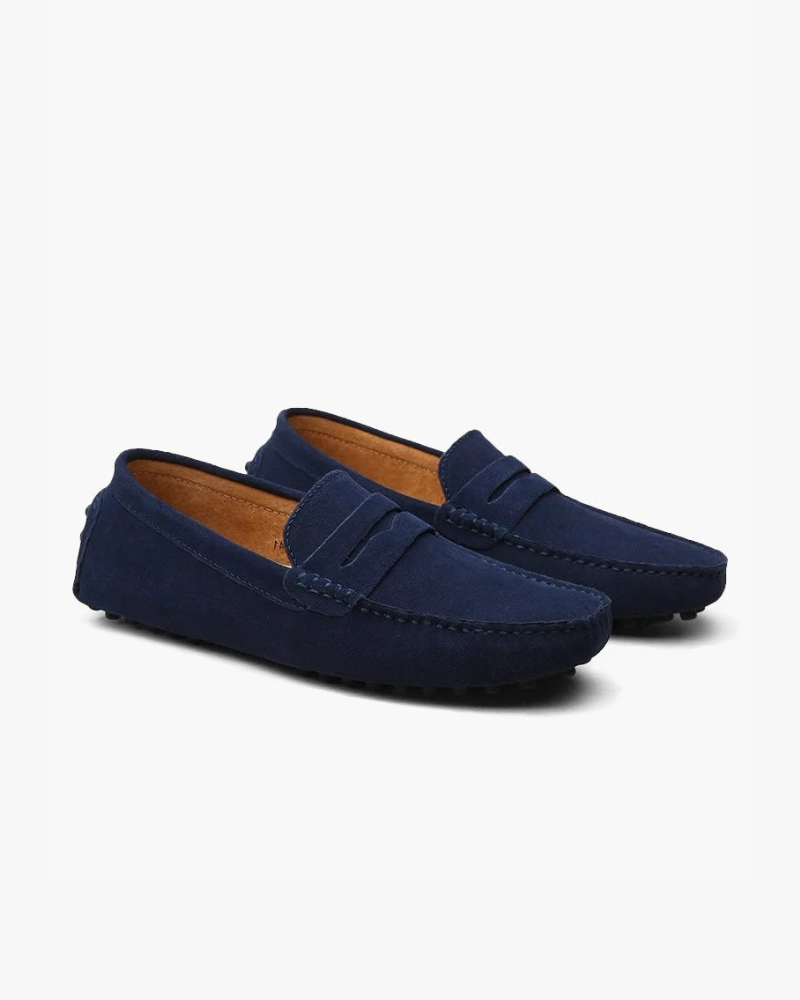 Matthew | Old Money Slip on Heren Suède Mokassin