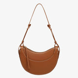 Amily | Verstelbare Schouderriem Gebogen Crossbody-Tas met Kwastje