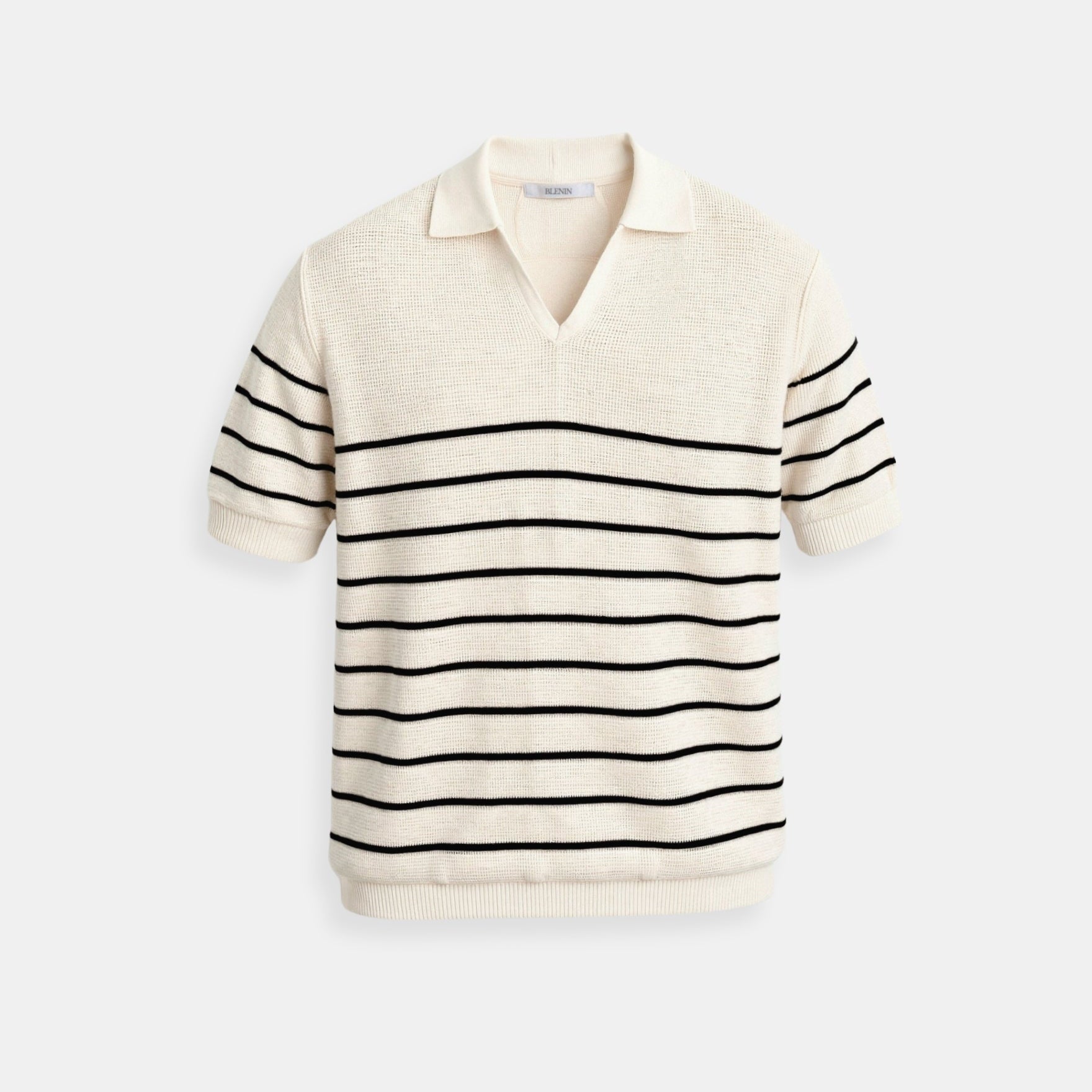 Gestreept herenpoloshirt met korte mouwen – Tijdloos &amp; Veelzijdig