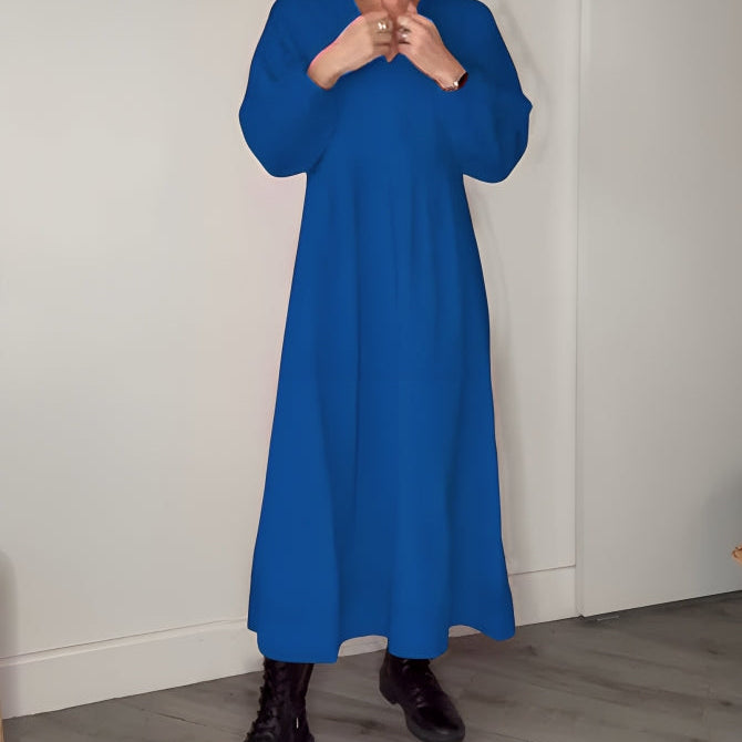 Nicole™ Lange jurk met V-hals