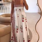 Maxi-jurk met bandjes in Boho-stijl & Empire-snits – Bloemig & Luchtig