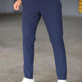 Nikolaus | Chinos Slim Fit Donkerblauwe Broek