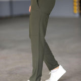 Malte | Chinos Slim Fit Donkergroene Broek