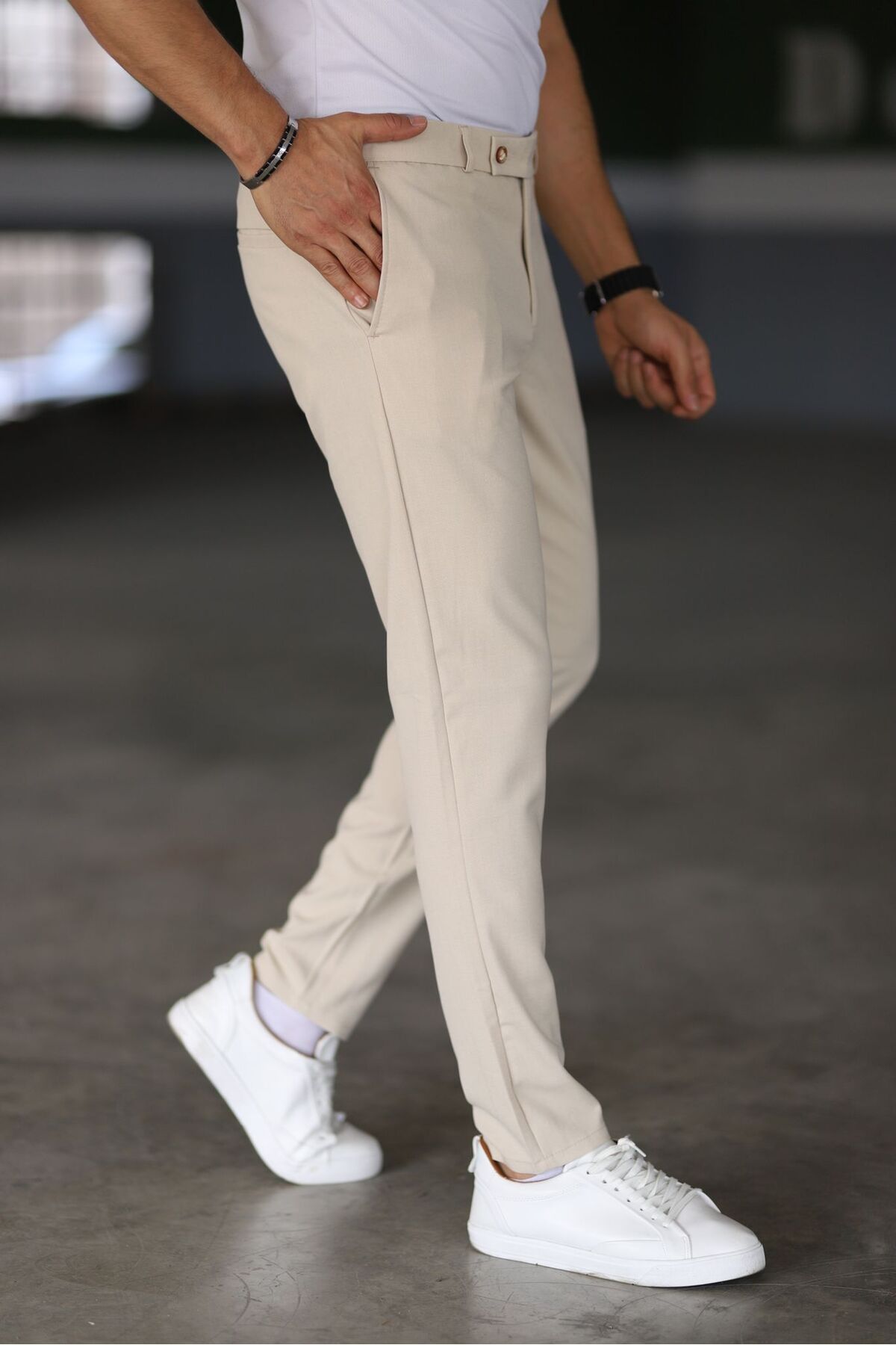 Werner | Chinos Slim Fit Beige Broek