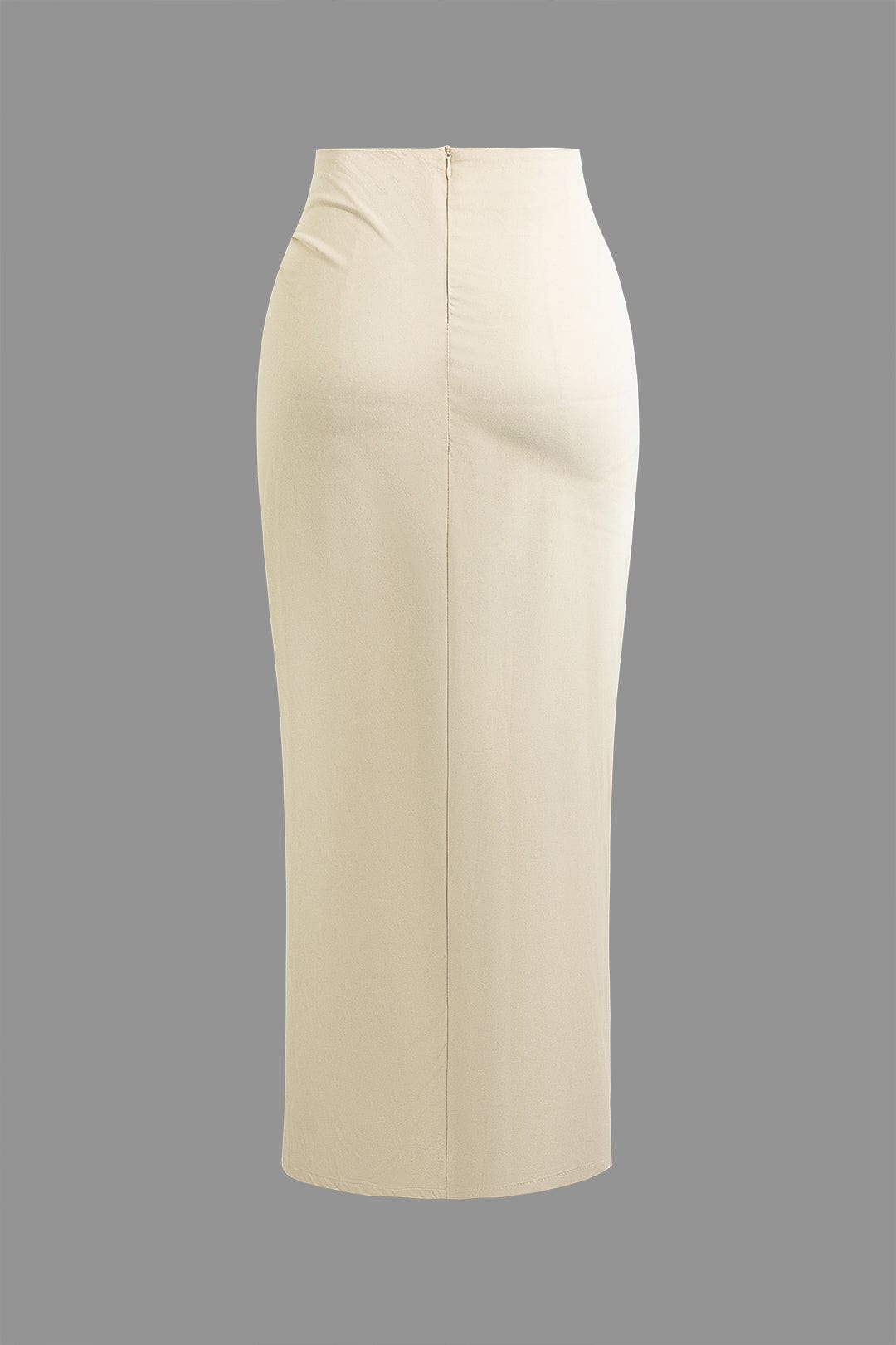 Fridoline | Elegante Midirok met Wickeloptiek, Drapering en Hoge Split