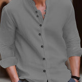 Sam™ Heren Casual Linnen Shirt
