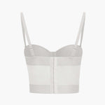 Ida | Figuuraccentuerende Bustier-top met Beugelcups en Transparante Mesh-Structuur