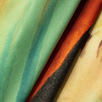 Mira | Asymmetrische Zijsplit Halter-Neck Mini-jurk met Kunstprint