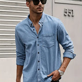 Daniel | Casual Lange Mouwen Denim Shirt in Klassieke Look