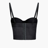 Ida | Figuuraccentuerende Bustier-top met Beugelcups en Transparante Mesh-Structuur