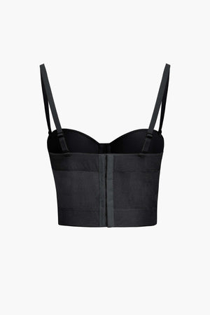 Ida | Figuuraccentuerende Bustier-top met Beugelcups en Transparante Mesh-Structuur