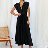 Lieve™ Elegante Geplooide Maxi Jurk