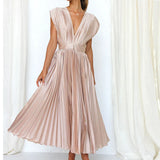 Lieve™ Elegante Geplooide Maxi Jurk