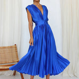 Lieve™ Elegante Geplooide Maxi Jurk
