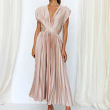Lieve™ Elegante Geplooide Maxi Jurk