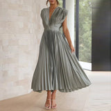 Lieve™ Elegante Geplooide Maxi Jurk