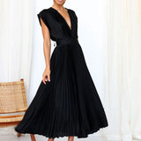 Lieve™ Elegante Geplooide Maxi Jurk