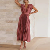 Lieve™ Elegante Geplooide Maxi Jurk