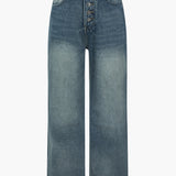 Mirjam | Vintage Knopen Vlieg Jeans