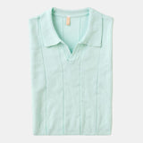 Retro-Strik-Polo in Mintgroen