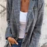 Ellen™ Elegante Geruite Blazer voor Dames