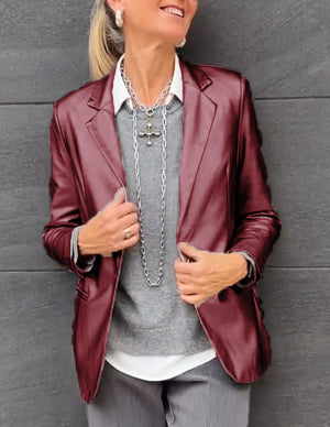 Anne-Fleur™  Glanzende Metallic Blazer