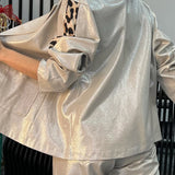 Saar™ Glanzend Satijnen Co-Ord Set