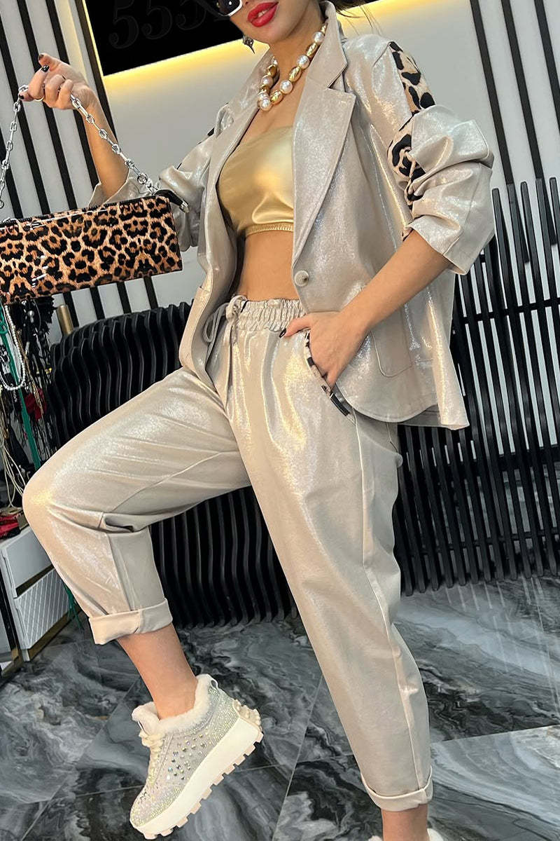 Saar™ Glanzend Satijnen Co-Ord Set
