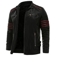 Godfried™ Heren Sherpa Gevoerde Motorlook Jas